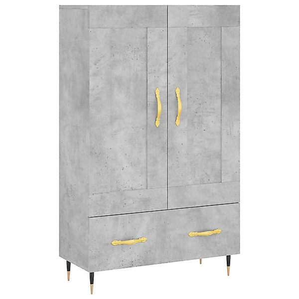 vidaXL Highboard Betongrau 69,5x31x115 cm Holzwerkstoff 830304 günstig online kaufen