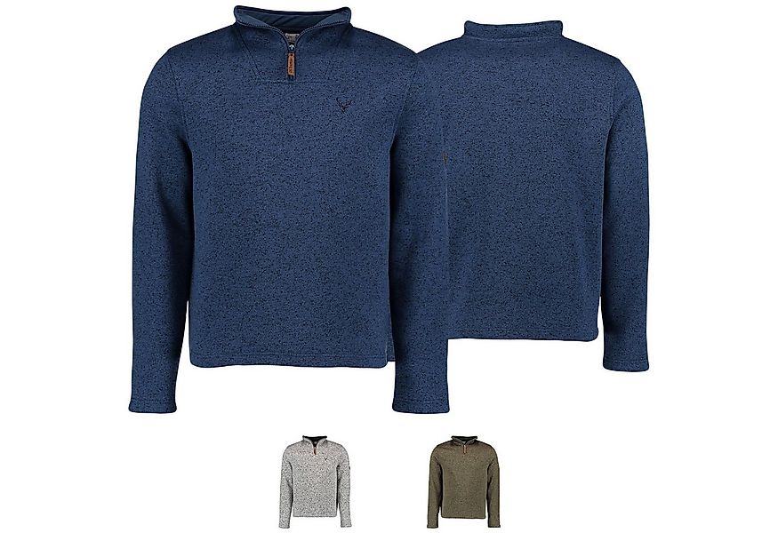 German Wear Strickfleece-Pullover OP8 Herren Jagd Fleecepullover Strickflee günstig online kaufen