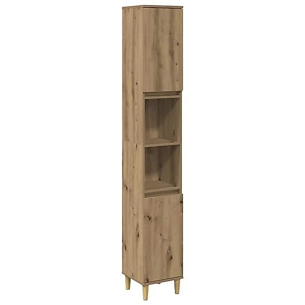 vidaXL Badschrank Artisan-Eiche 30x30x190 cm Holzwerkstoff 857103 günstig online kaufen