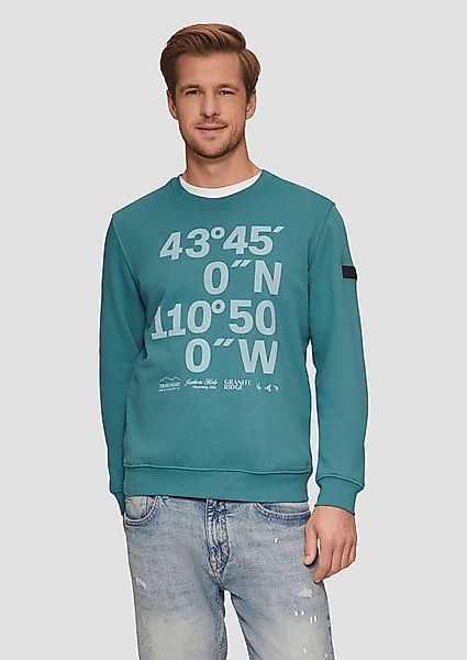 s.Oliver Sweatshirt Sweatshirt (1-tlg) Rundhals, Langarm, Logo, Rippbündche günstig online kaufen