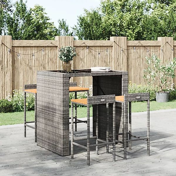 vidaXL Barhocker Barhocker 4 Stk. Grau günstig online kaufen