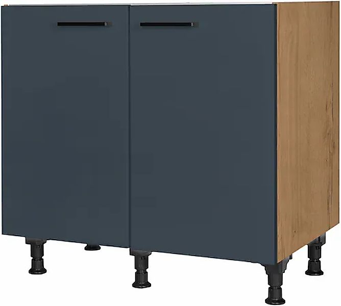 nobilia Spülenschrank ""Easytouch", vormontiert, mit höhenverstellbaren Soc günstig online kaufen