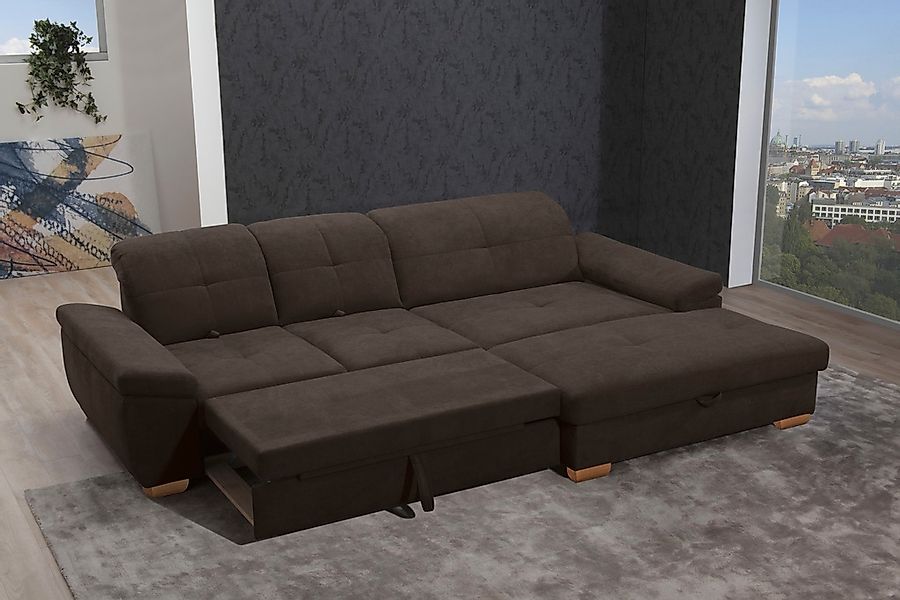 alina Ecksofa »Nadira« wahlweise mit Bettfunktion und Stauraum günstig online kaufen