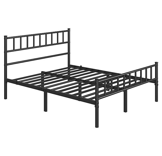 Yaheetech Bettgestell Metallbett, Einzelbettgestell / Doppelbettgestell günstig online kaufen