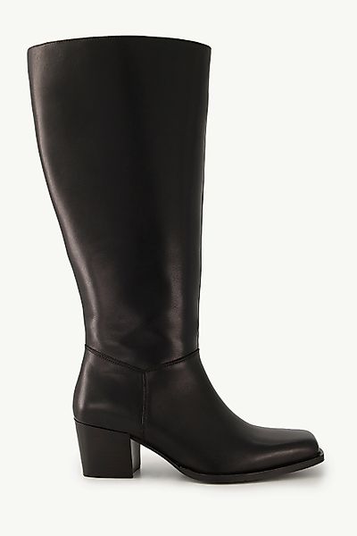 Ulla Popken Lederstiefel XXL-Schaft Elastikeinsatz Weite H Stiefel günstig online kaufen