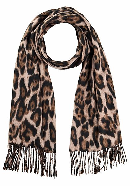 Laura Scott Modeschal, im trendigen Leopard-Design mit Fransen - NEW günstig online kaufen