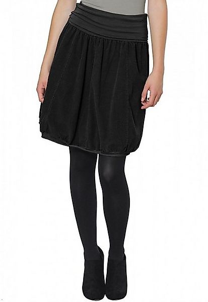 Caspar Faltenrock RO004 Damen Cord Rock knielang mit hohem elastischem Bund günstig online kaufen