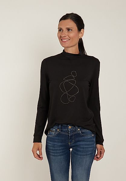 Seidel Moden Langarmshirt mit Glitzersteinen, MADE günstig online kaufen