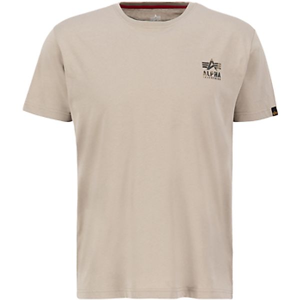 Alpha Industries  T-Shirts & Poloshirts Camo Logo Puff Print Back Print T - günstig online kaufen