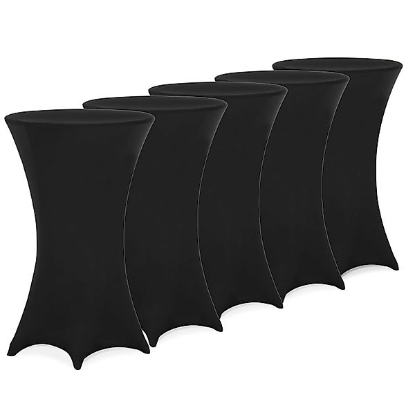 Detex Stehtischhusse, 80cm Schwarz 5er Set günstig online kaufen