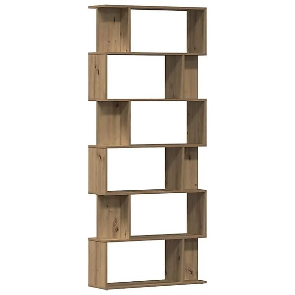 vidaXL Bücherregal Artisan-Eiche 80x24x192 cm Holzwerkstoff 855783 günstig online kaufen