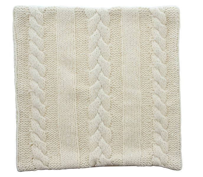 Frank Flechtwaren Kissenhülle Kissenhülle "Strickmuster" günstig online kaufen