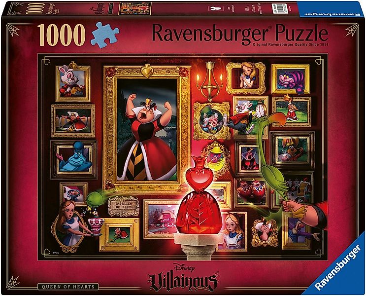 Ravensburger Puzzle Disney Villainous, Queen of Hearts, 1000 Puzzleteile, M günstig online kaufen