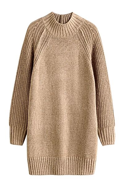 Next Strickkleid Glitzerndes Mini-Pulloverkleid mit Stehkragen günstig online kaufen