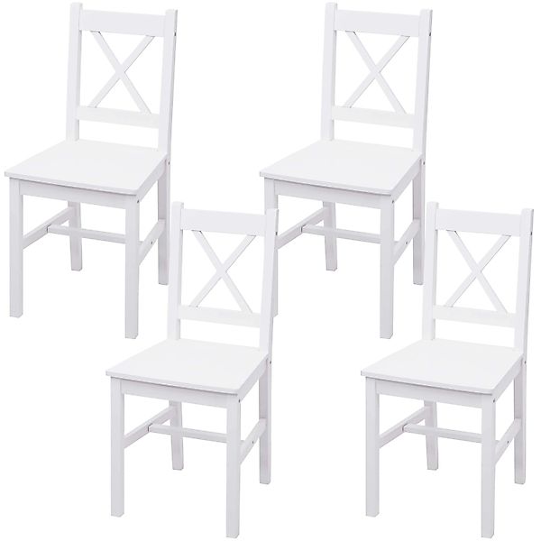 MCW Esszimmerstuhl F77 4er-Set Weiß günstig online kaufen