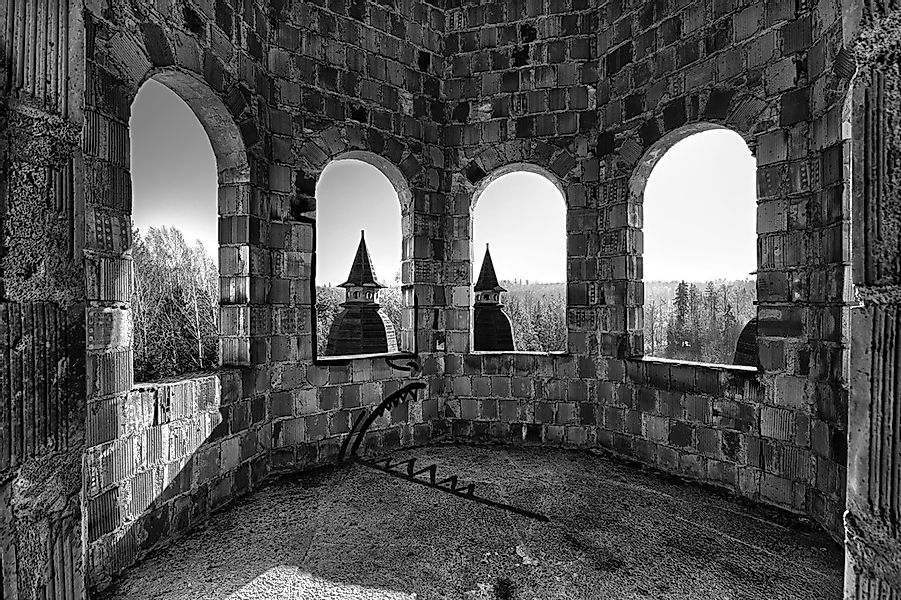 Papermoon Fototapete "Gebäude Schwarz & Weiß" günstig online kaufen