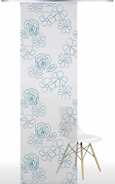 Liedeco Schiebegardine Klettband 1 Stk. tlg. HxB: 245x60, ohne Paneelwagen günstig online kaufen