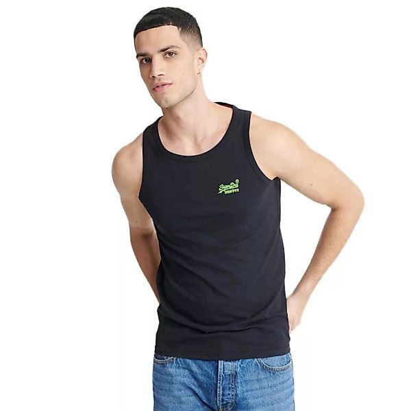 Superdry Orange Label Neon Lite Ärmelloses T-shirt XS Black günstig online kaufen