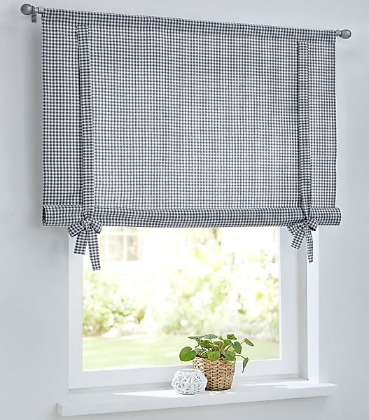 Kutti Bindegardine Cottage Raffgardine, Stangendurchzug (1 günstig online kaufen