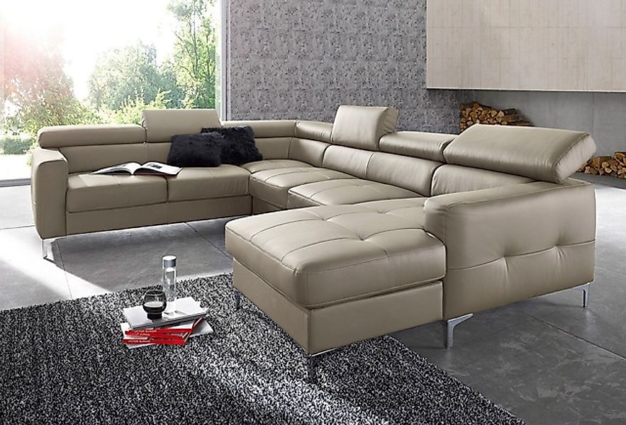 COTTA Polstergarnitur "Sammy U-Form", (Set, Tiefe der Recamiere 169 cm), Se günstig online kaufen
