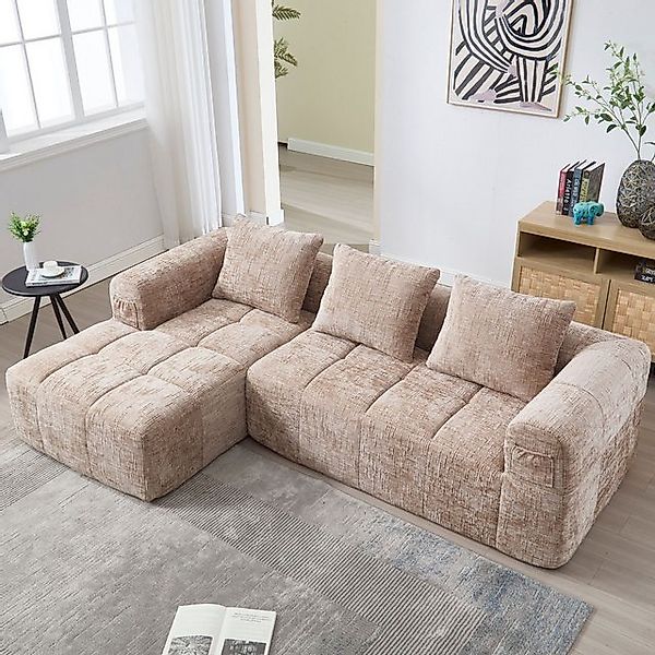 LVHOM Polsterliege Modulares Chaiselongue-Sofa-Set, mehr-in-1 Design mit Cl günstig online kaufen