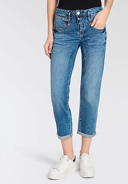 Herrlicher Boyfriend-Jeans "Shyra Tap Denim Light" im Straight Fit, mit Kno günstig online kaufen