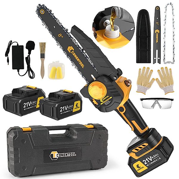 CONENTOOL Akku-Kettensäge 21V Mini Kettensäge, 8 günstig online kaufen
