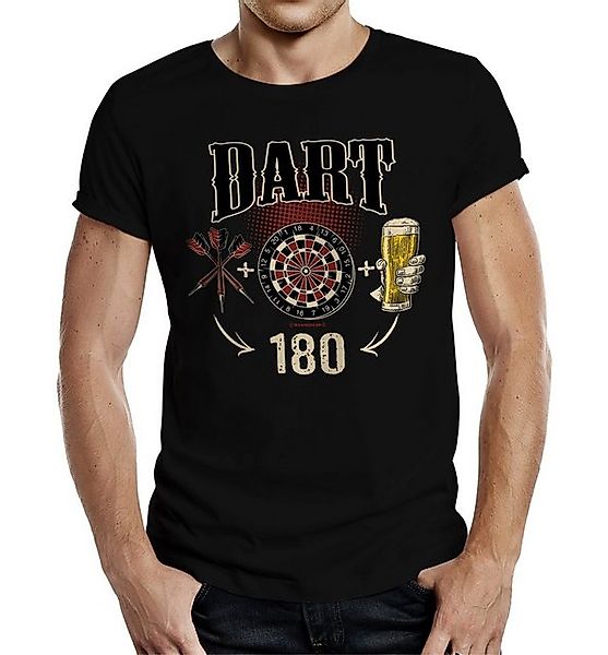 RAHMENLOS® T-Shirt für Dart-Spieler: Dart 180 günstig online kaufen
