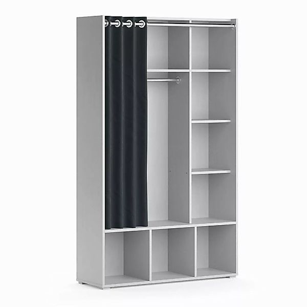 Vicco Kleiderschrank Luigi, Hellgrau, 105.8 x günstig online kaufen