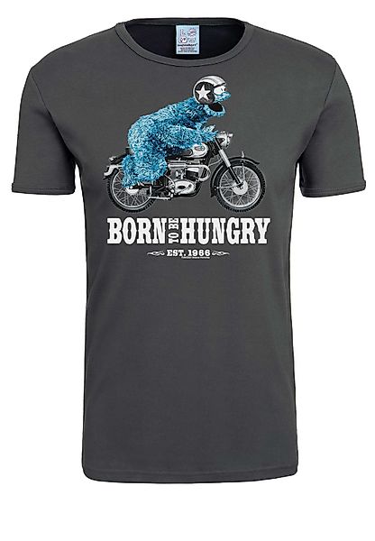 LOGOSHIRT T-Shirt Sesamstrasse – Krümelmonster Motorrad mit lizenziertem Pr günstig online kaufen