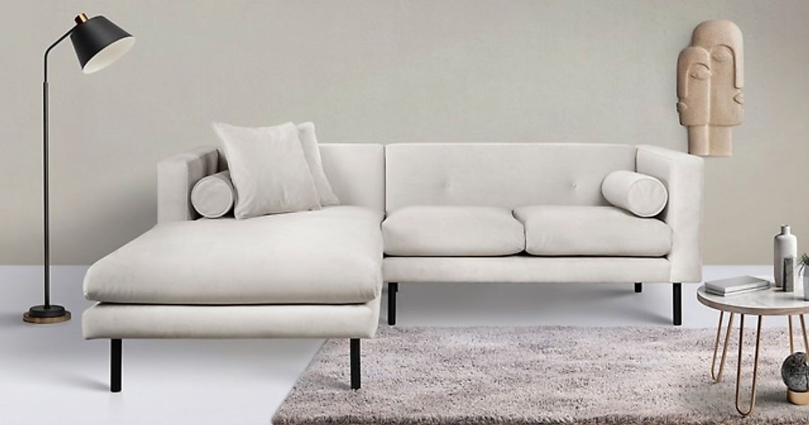 Home affaire Ecksofa »Lillibeth L-Form Designsofa, Maße B/T/H: 240/173/83 c günstig online kaufen