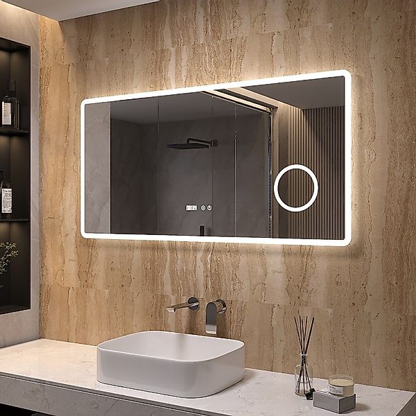 AQUALAVOS Badspiegel Badspiegel mit licht Beleuchtung günstig online kaufen