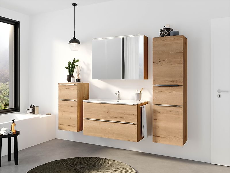 nobilia® Badmöbel-Set Levere, (2-St., vormontiert, mit günstig online kaufen