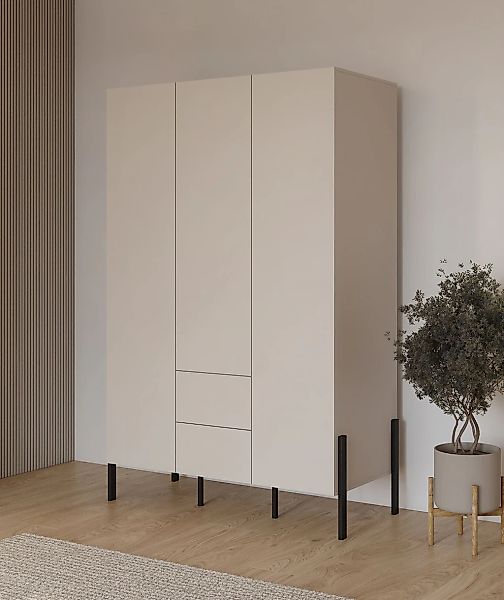 OTTO home Kleiderschrank "Jukon, moderner Kleiderschrank mit Metallfüßen" B günstig online kaufen