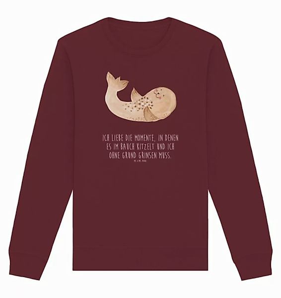 Mr. & Mrs. Panda Longpullover Größe M Robbe Liegen - Burgundy - Geschenk, U günstig online kaufen