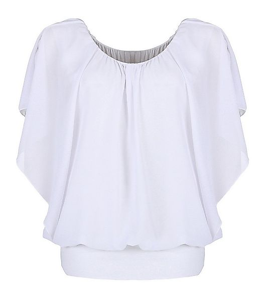 CLEO STYLE Chiffonbluse Damen Bluse 661 36-40 Schlamm günstig online kaufen