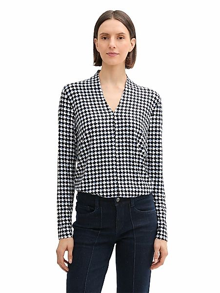 TOM TAILOR 3/4-Arm-Shirt, mit Kordelzug am Saum günstig online kaufen