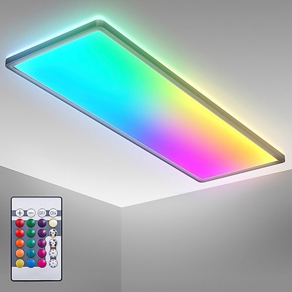 B.K.Licht LED Deckenleuchte BK_PL1555 RGBW Deckenlampe, günstig online kaufen