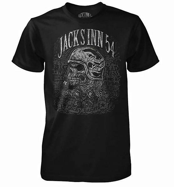 JACK'S INN 54 Kurzarmshirt Lucky Bastard günstig online kaufen