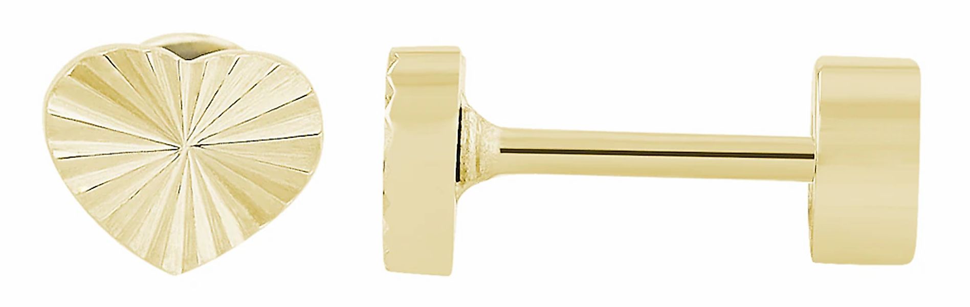 Adelia´s Paar Ohrhänger "Damen Ohrringe – Ohrstecker Herz aus Edelstahl" Pe günstig online kaufen