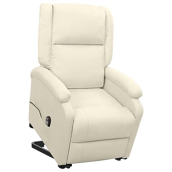 vidaXL Sessel Aufstehsessel Creme Stoff (1-St) günstig online kaufen