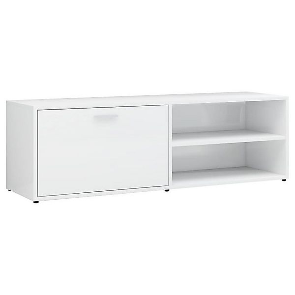 vidaXL TV-Schrank TV-Schrank Hochglanz-Weiß 120 x 34 x 37 cm Spanplatte Low günstig online kaufen