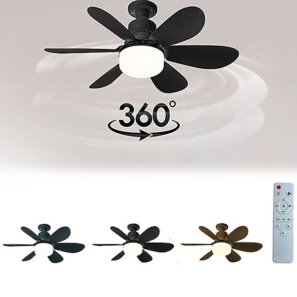 PRIISF LED Deckenleuchte Deckenventilator Deckenleuchten E27 günstig online kaufen