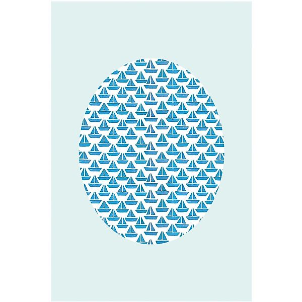 Komar Bild "Shelly Patterns Aqua", Formen-Kunst, (1 St.), Wandbild zur Deko günstig online kaufen