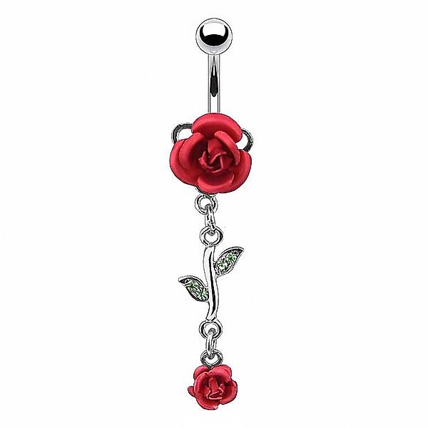 Taffstyle Bauchnabelpiercing Piercing Chirurgenstahl Kristall Rosen, günstig online kaufen