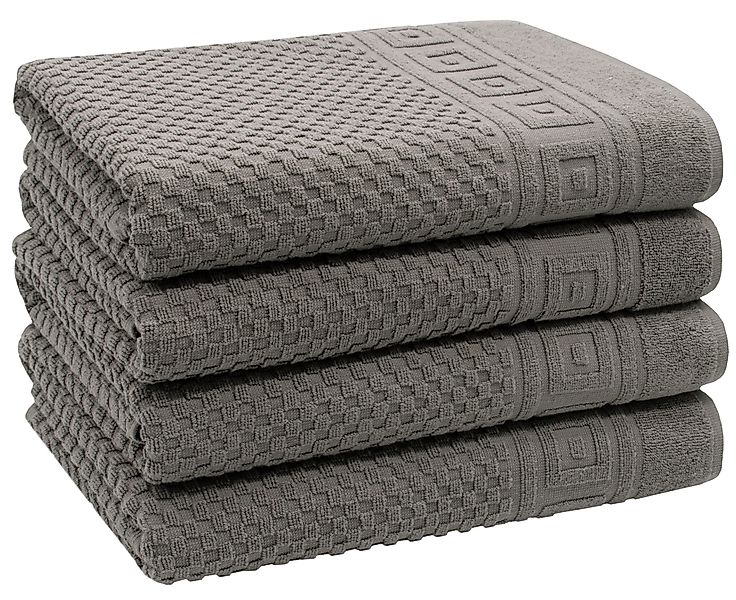 ZOLLNER Duschtücher, Frottier (4-St), 70 x günstig online kaufen