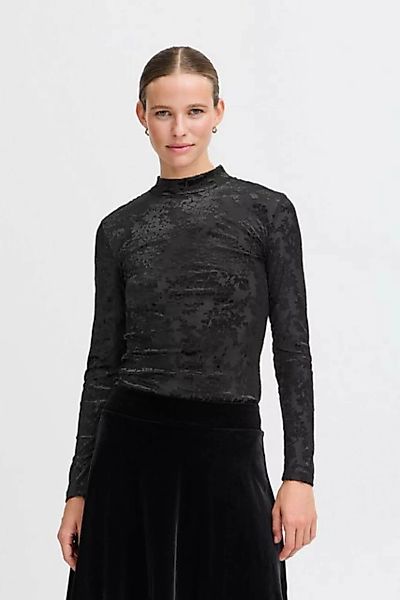 b.young Longsleeve BYSHIRLEY TOP 2 - elegantes Langarm-Shirt mit Samt-Detai günstig online kaufen