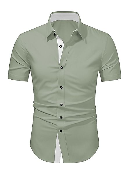 JMIERR Businesshemd Herren Hemd Kurzarm Freizeithemd günstig online kaufen