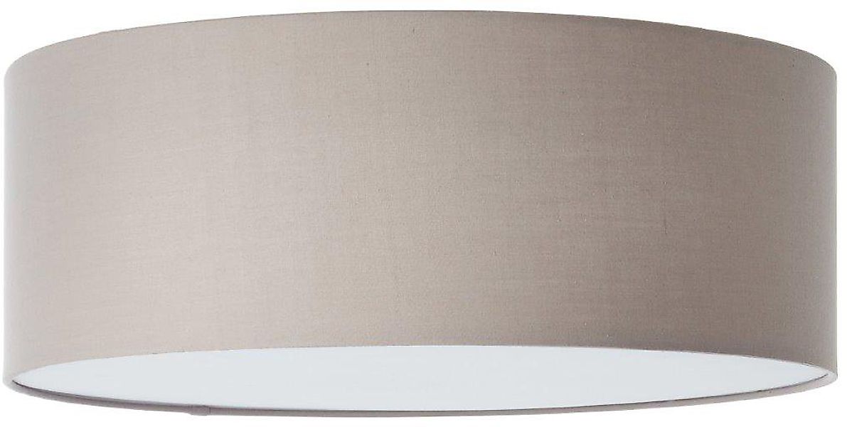 my home Deckenleuchte Lüchte, ohne Leuchtmittel, Stoff - Schirm uni, greige günstig online kaufen