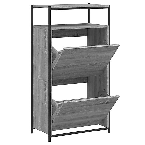 vidaXL Schuhschrank Grau Sonoma 60x34x112 cm Holzwerkstoff 840032 günstig online kaufen